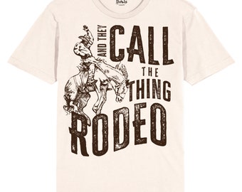 Camiseta gráfica de rodeo vintage: camiseta retro de vaquero, estilo western