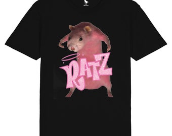 Funny Rat 'Ratz' Graphic T-Shirt: Unisex Cotton Tee