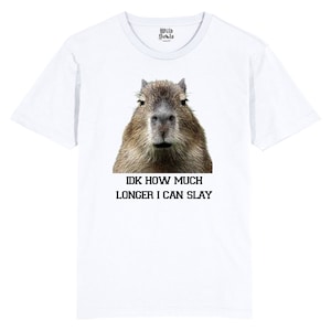 Funny Capybara Meme T-Shirt: Sarcastic Animal Design