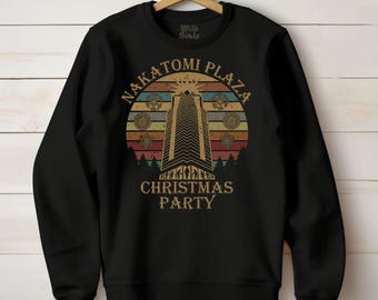 Nakatomi Plaza Party 1988 T-Shirt Tee Top Funny 80's Die Movie Bruce Xmas Sweater