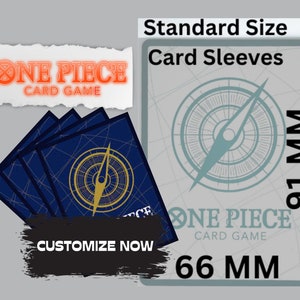 CUSTOM Printed Sleeves (60-120ct) for ONE PIECE and other Collectable Card Games