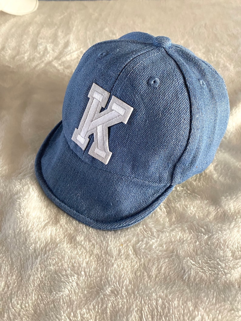 AZ Embroidered Monogram Newborn Baseball Hat / Infant Custom