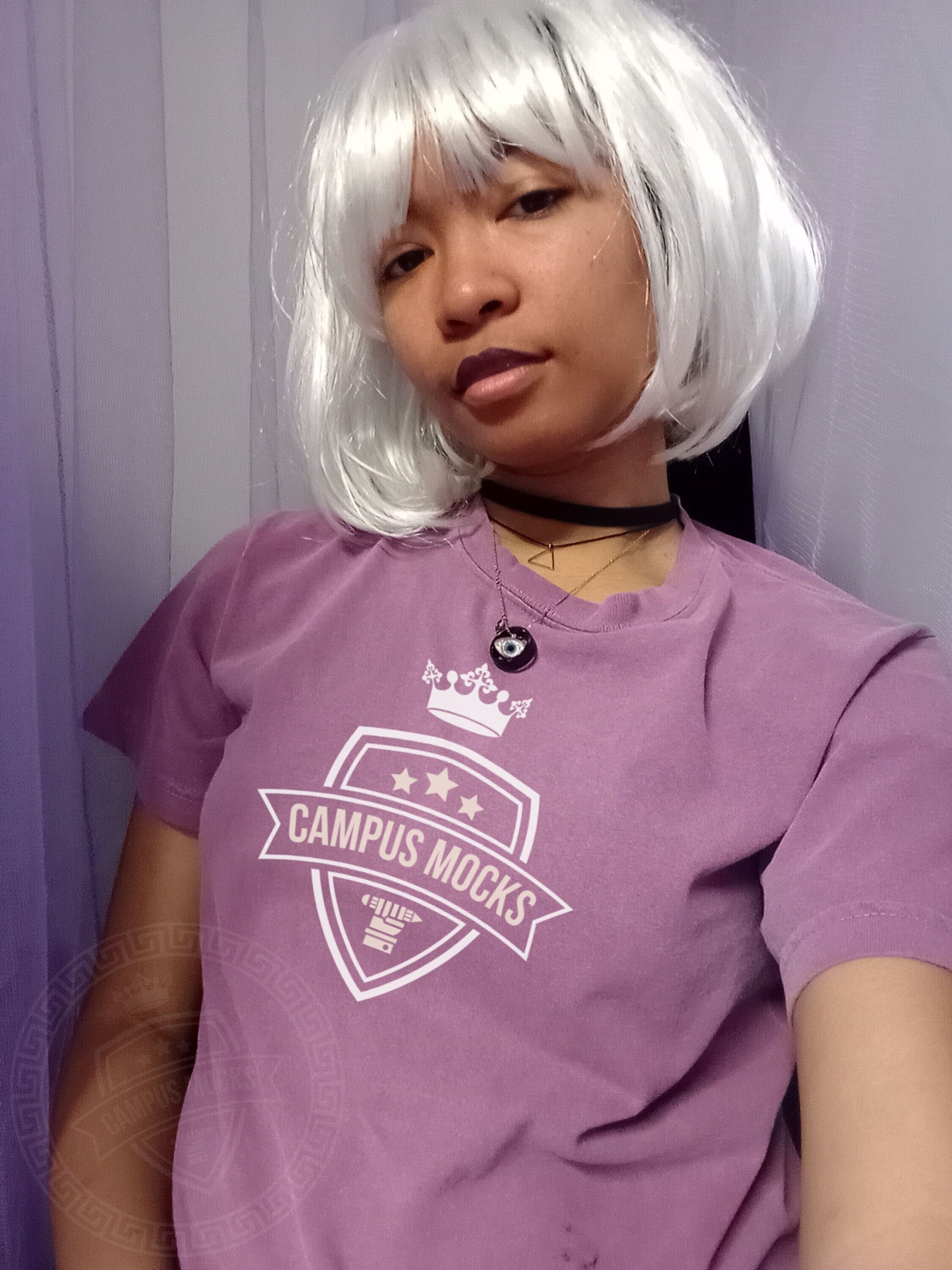 Pink wig top t shirts