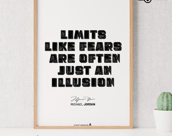 Michael Jordan Motivational Quote Print: Basketball Sports Poster (Digital Download)