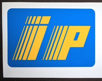 Calcomanías de carenado con logotipo IP (Italiana Petroli) para Aprilia (95 mm x 65 mm) x2