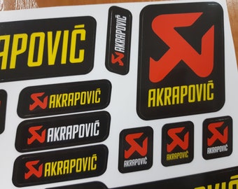 Akrapovic Stickers Stickers Échappement Graphics Set véniel Decal