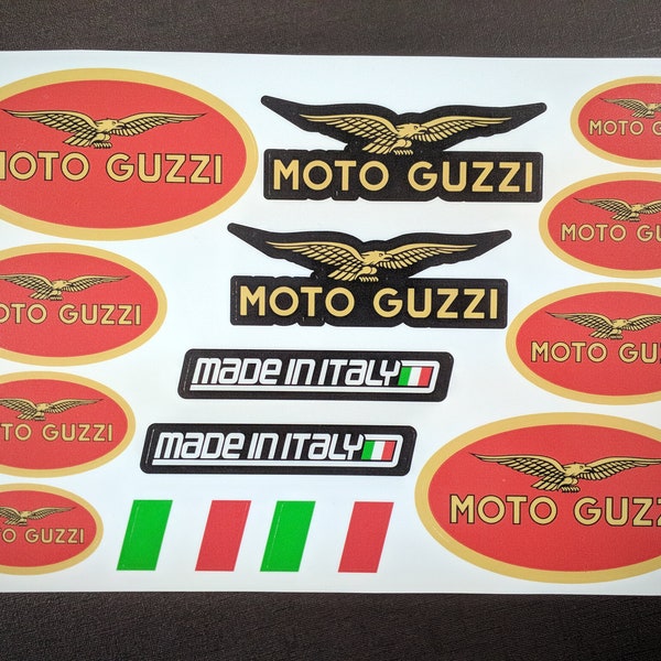 Moto Guzzi Aufkleber Aufkleber Motorrad Grafiken Autocollant Aufkleber