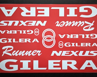Gilera Decals Adesivi Moto Vinile Autocollant Aufkleber Adesivi