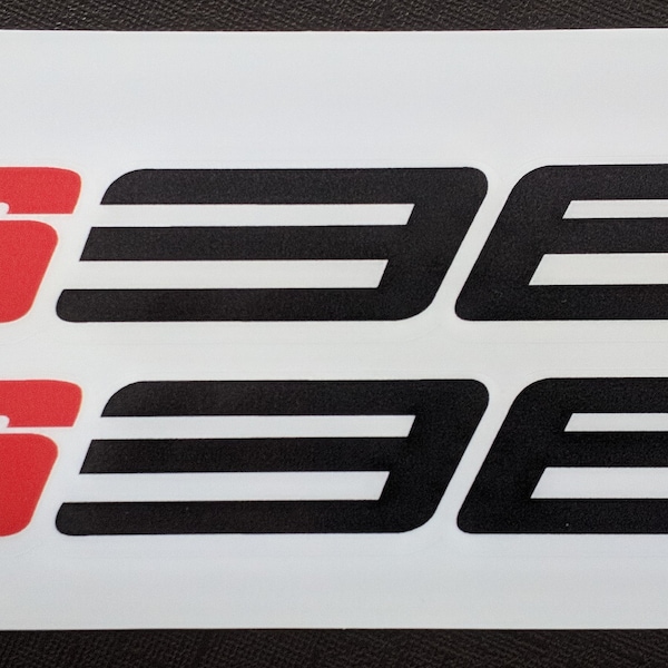 TP 636 Fairing Decals / Stickers for ZX-6R ZX6R (140mm x 21mm )