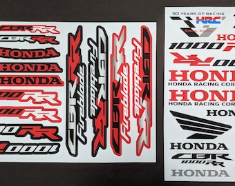 Honda CBR1000RR Motorcycle Sticker Set Leaf 50 Years HRC CBR 1000RR 08 09