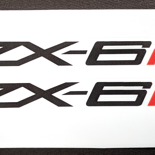 TP ZX-6R ZX6R Rear Seat Tail Unit Decals / Stickers (100mm x 14mm)