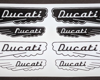 Fe Adesivi Aufkleber Decals Argento Adesivi Ducati Scrambler Ducati Old