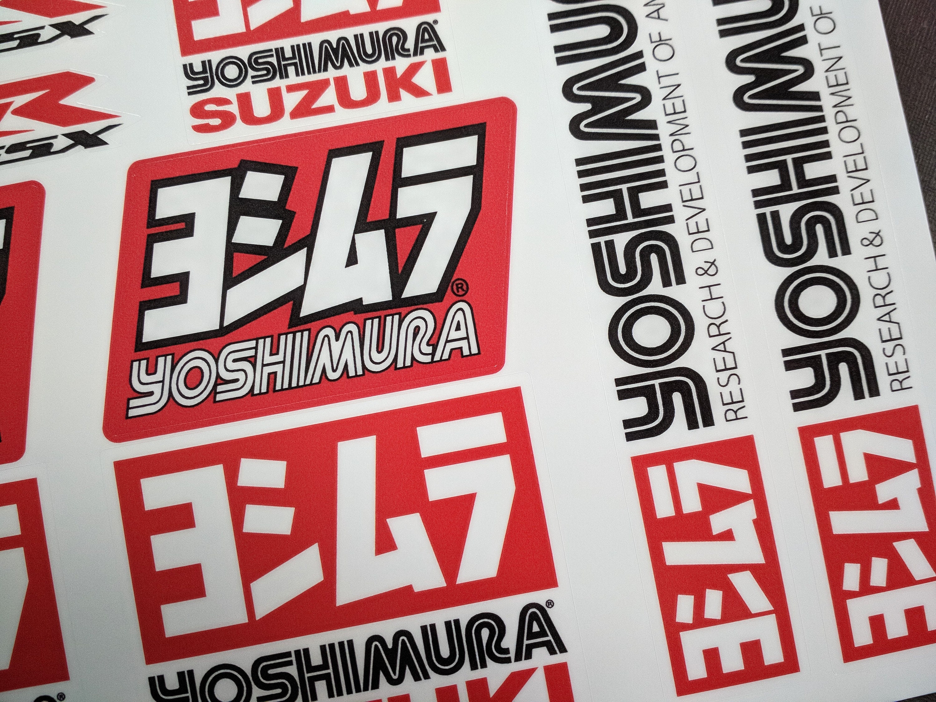 Suzuki GSXR Sticker Set Laminated Decals GSX-R 600 1000 Yoshimura 750 ...