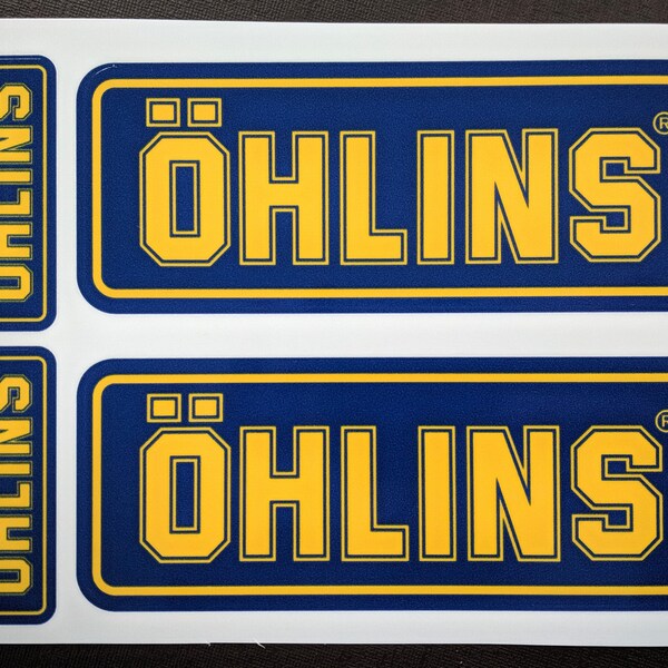 thumbnail image 2 of Ohlins Decal Sticker – Rear Shock Damper Sticker For Ducati Aprilia 2 of 4
