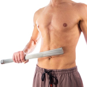Qi Brush – Stainless Steel Brush Iron Shirt Iron Body Conditioning - Self Massage Sauna Broom
