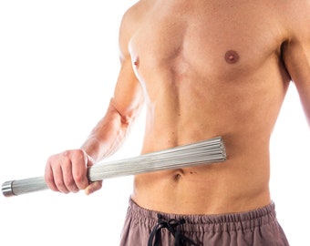 Qi Brush – Stainless Steel Brush Iron Shirt Iron Body Conditioning - Self Massage Sauna Broom