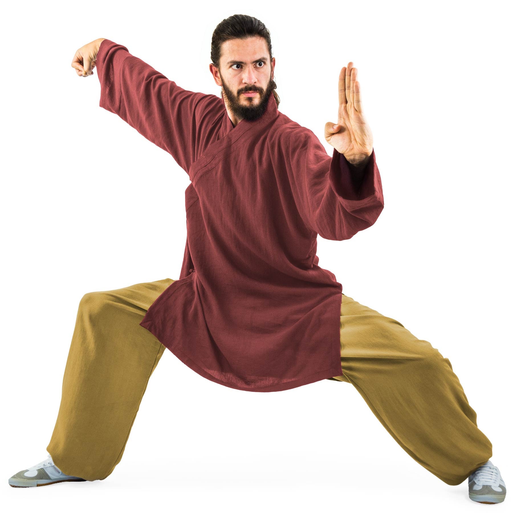 Cotton Linen light Kung Fu Qi Gong Tai Chi Shirt for Martial Arts
