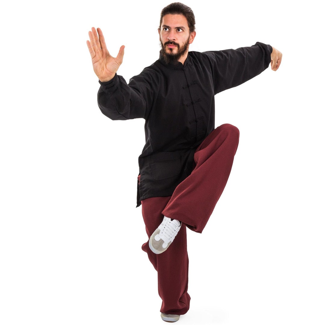 Linen Cotton middle Kung Fu Qi Gong Tai Chi Shirt for Martial Arts