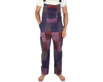 Patchwork Heavyweight Cotton Dungarees