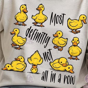 Canards drôles Pas tous de suite PNG sarcastique Santé mentale drôle et sarcastique Canard mignon Drôle d&#39;animal Motivation Sarcasme Oie tendance Art numérique