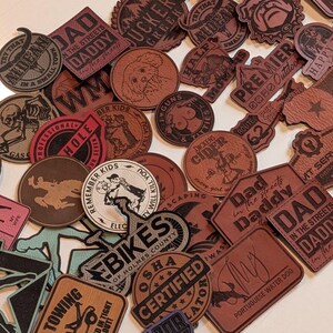 Custom Personalized 100% Genuine Leather or Leatherette Patch