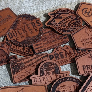 100% Genuine Leather Personalized Patch - Custom Design for Your Gear