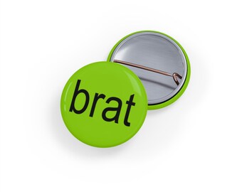 Brat Charli XCX- inspired Pin - Round Pins - Brat Gift