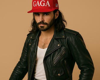 GAGA HAT - 19-86 (Gaga&#39;s YOB) American Flag Hat - Lady Hat - Gaga Hat - Red Hat - Gay Hat