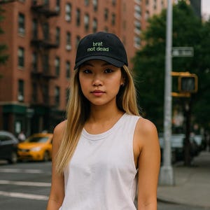 brat not dead hat - brat hat - brat gift - brat new year gift - punks not dead hat - Dad hat