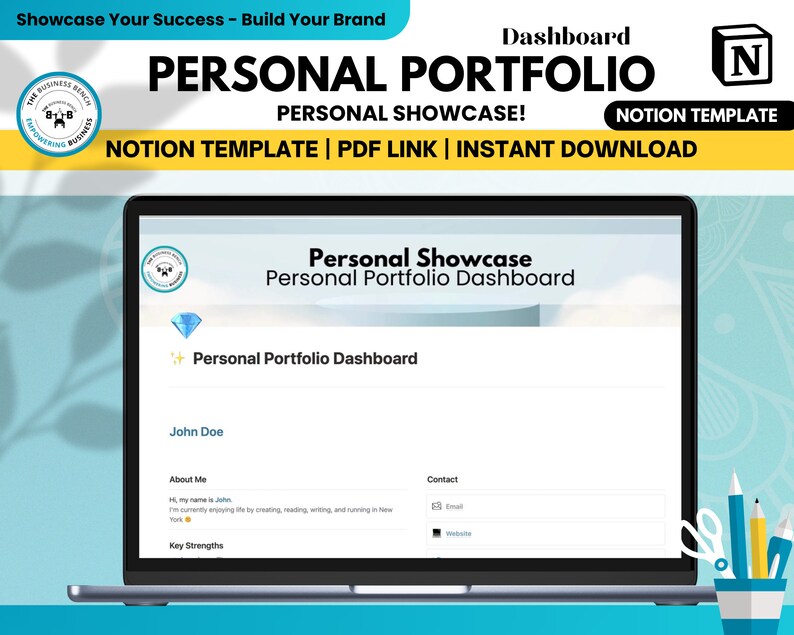 TBB Personal Showcase - Personal Portfolio Dashboard | Notion Template ...
