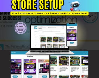 Sito web di e-commerce personalizzato per WordPress, Shopify + per la tua attività / negozio online, UI UX, app Web / marketing digitale e identità del marchio