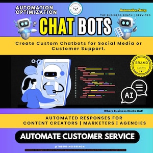 Custom AI Chatbot for Business | Automated Customer Support, Lead Generation, Sales & Website Chat Integration