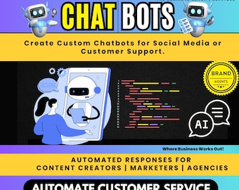 Chatbot AI personalizzato per le aziende / Supporto clienti automatizzato, generazione di lead, integrazione di chat di vendita e sito web