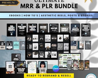 Ultimate EBook PLR MRR Bundle Passive Income, PLR Mrr Digital Products, Master Resell Rights, plr ebook, Master Resell Rights Education, dfy
