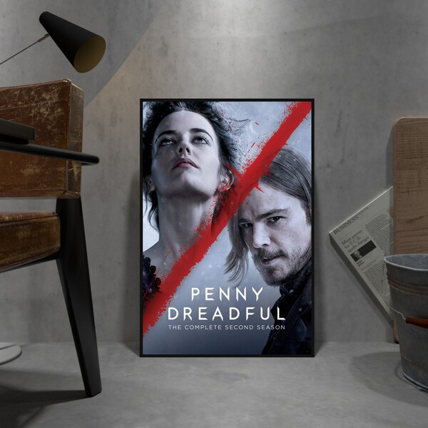 Penny Dreadful Poster, Eva Green Wandkunst, Wanddeko, Gerollter Leinwanddruck, TV Serie Poster Geschenk