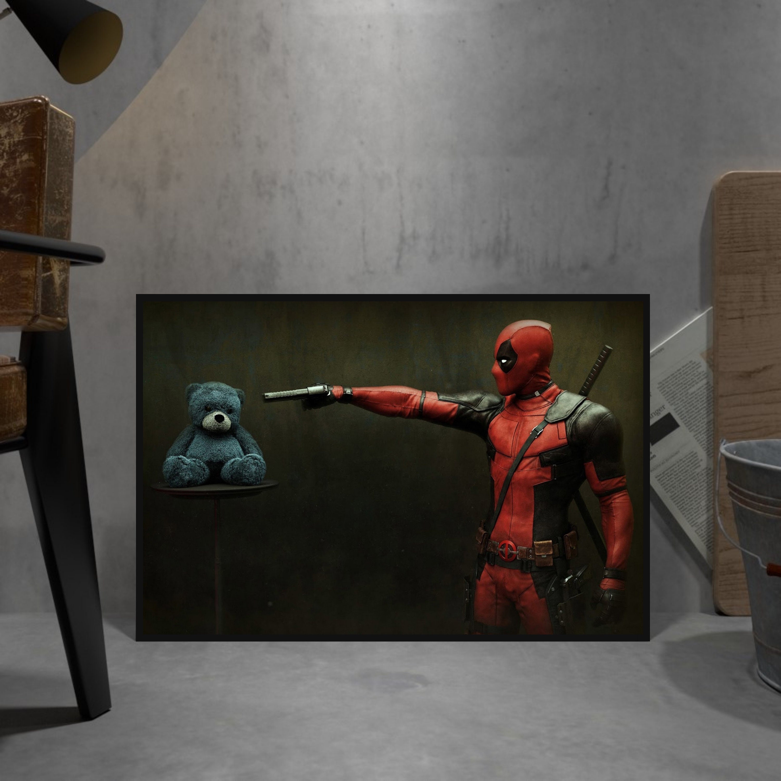 Art Print Promo Poster DEADPOOL 3 Ryan Reynolds MARVEL Film Gift Wall Decor  2024