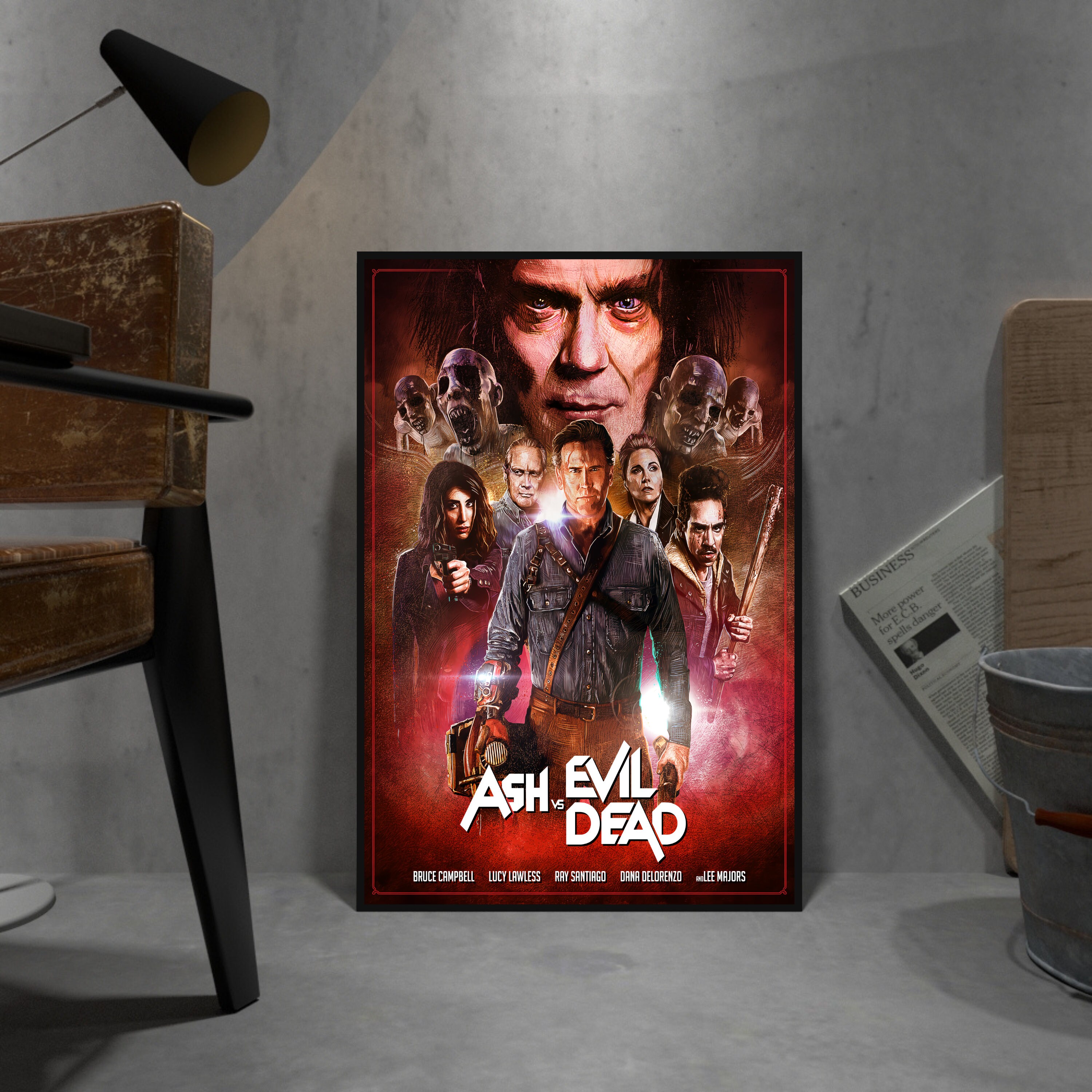 Ash Vs Evil Dead 3' Poster, picture, metal print, paint by DD ART