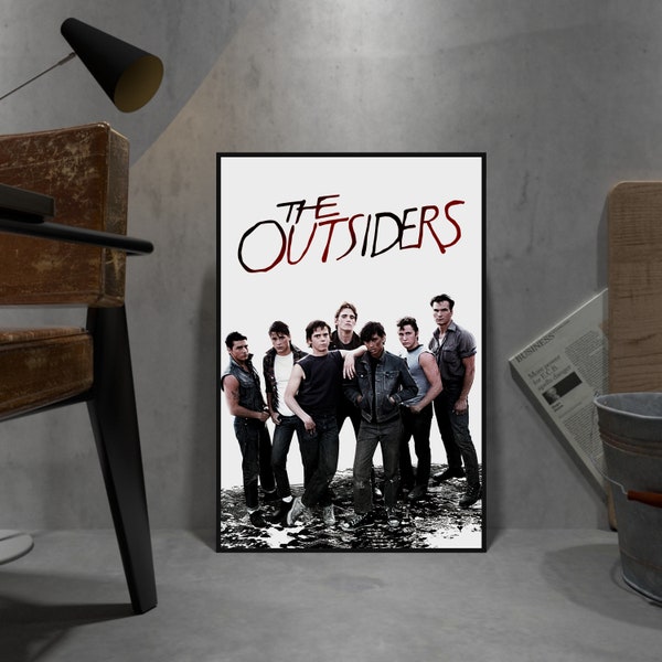 The Outsiders Poster, Tom Cruise Wall Art, Wall Decor, Rolled Canvas Print, Movie Poster Gift