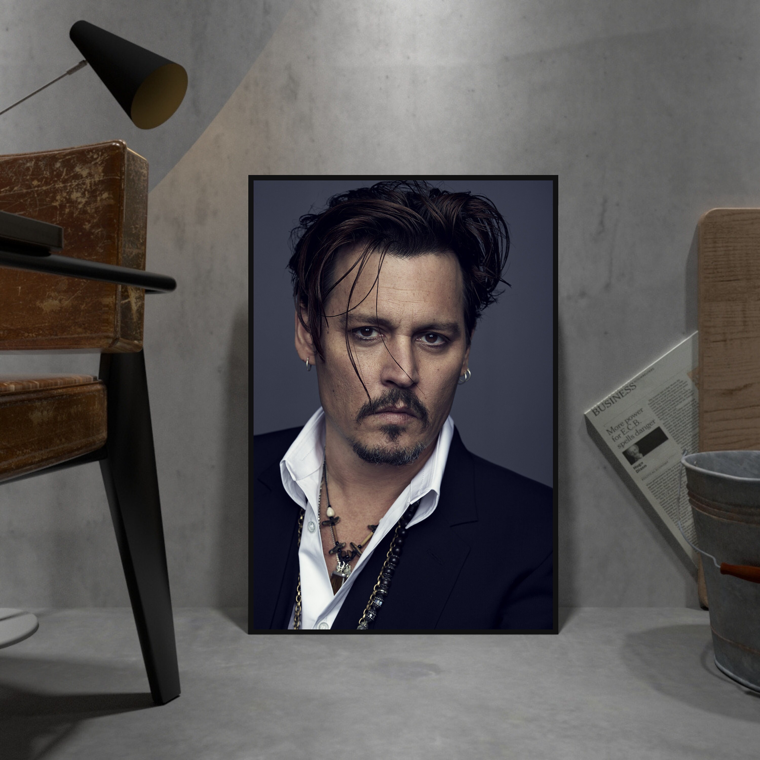 Johnny Depp Poster Hollywood Actor Wall Art Wall Decor Etsy