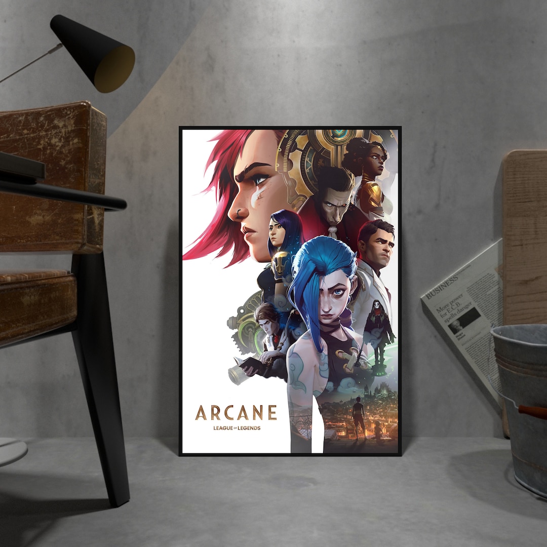 Arcane Poster, Jinx Wall Art, Vi Wall Decor, Rolled Canvas Print, TV ...