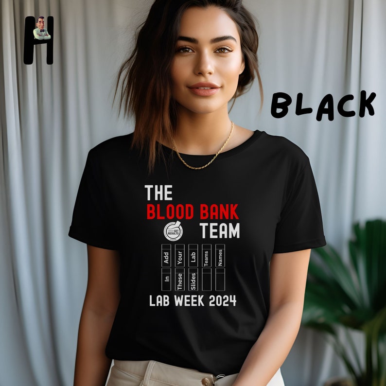 Custom Blood Bank Lab Week 2024 Shirt, Lab Team Tee, Personalized