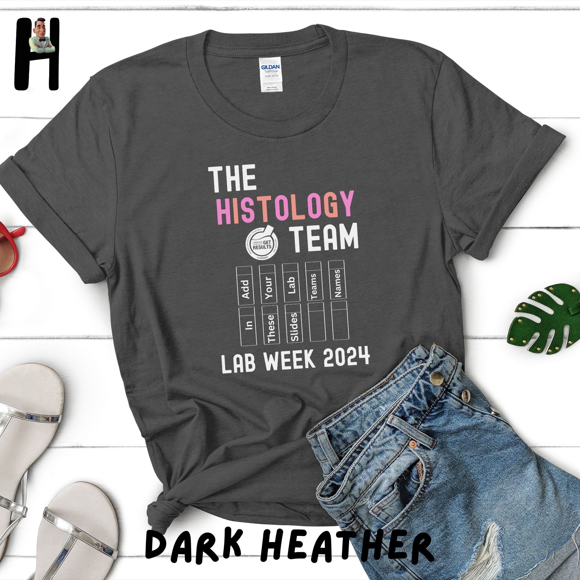 Personalized Histology Lab Week 2024 Team Tshirt, Medical Tech Apparel