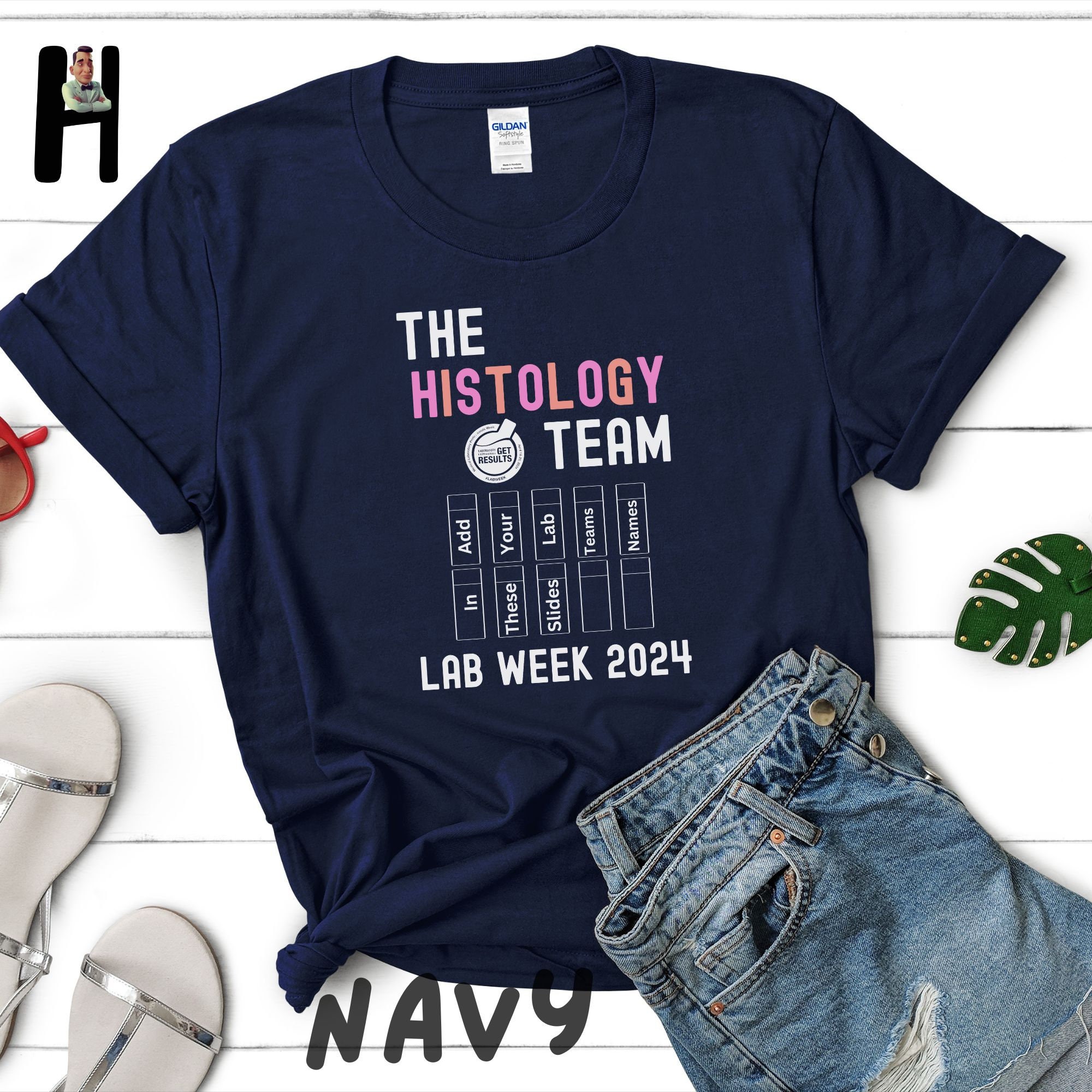 Personalized Histology Lab Week 2024 Team Tshirt, Medical Tech Apparel