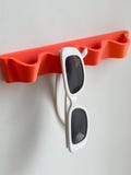 Wave Wall-Mounted Sunglasses Holder – Modern Organiser for Glasses, Entryway or Bedroom Decor
