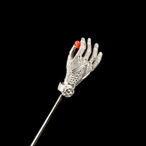 Antique Victorian Gloved Hand Stick Pin