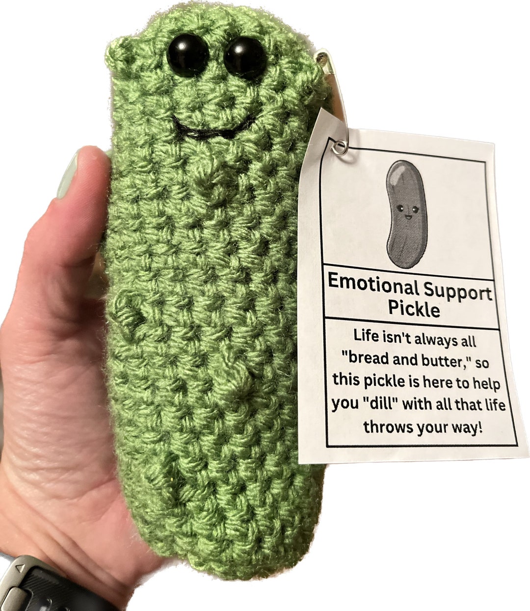 Emotional Support Pickle - Etsy UK
