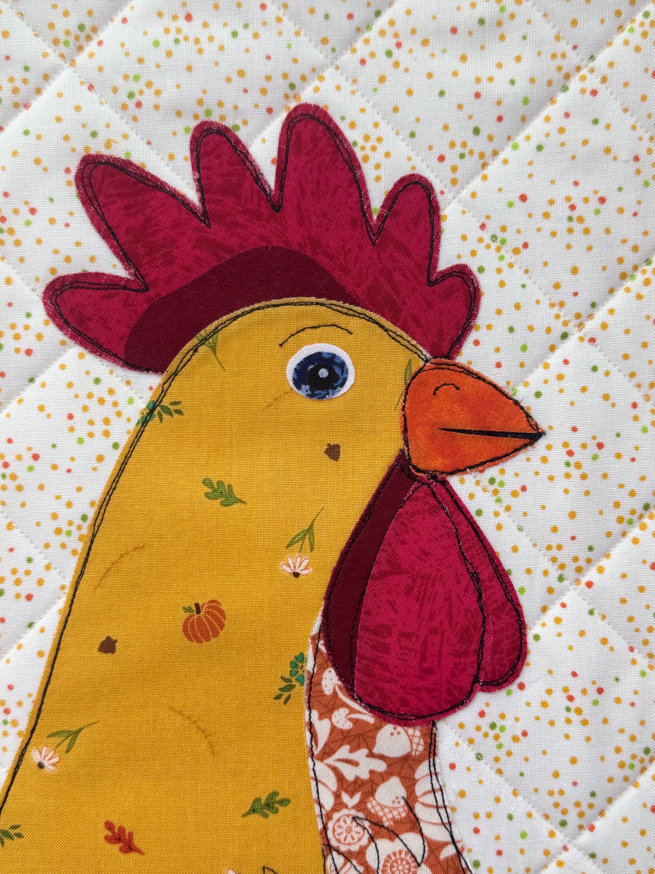 PATCHWORK ROOSTER Fabric Collage PDF Pattern - Etsy