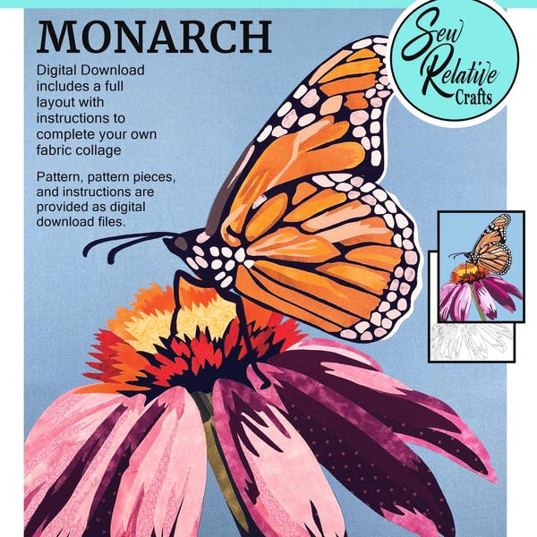 Modello PDF per collage di tessuto MONARCH
