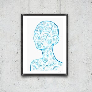 Watercolour Art Print - Porcelain