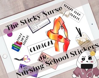 Goodnotes Nursing School Planner Stickers (Mature Content) For "The Inappropriate Nurse"